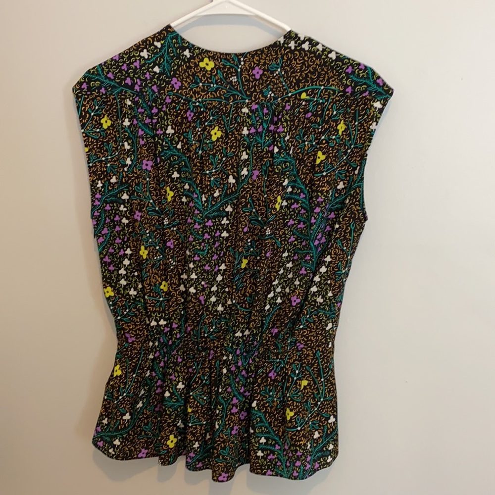 JOSEPH Black Lionel-trellis Floral Top - Picture 6 of 8